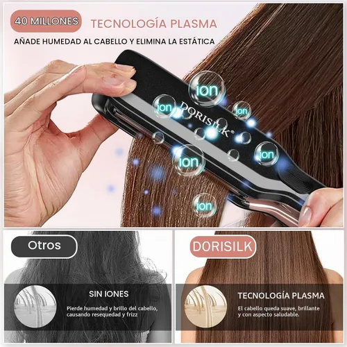 Vista 5 de DORISILK Juego de plancha plana de 500 grados de 1 pulgada y 1.75 pulgadas