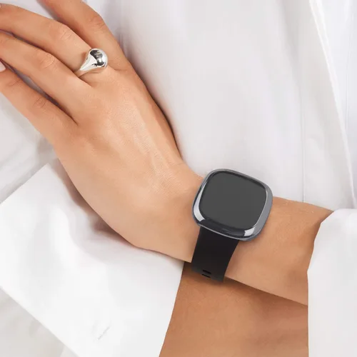 Vista 6 de Amzpas Paquete de 6 fundas protectoras de pantalla compatibles con Fitbit Sense/Fitbit Versa 3, TPU suave alrededor completo para reloj inteligente
