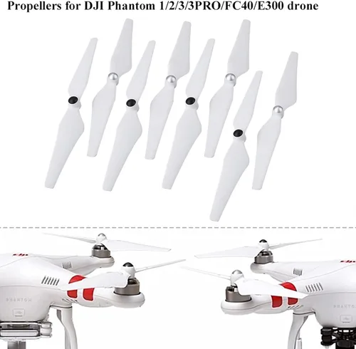 Vista 7 de Reemplazo de hélice de dron, 8 piezas de repuesto autobloqueantes para 1 2 3 3PRO FC40 E300 Quadcopter Accesorios