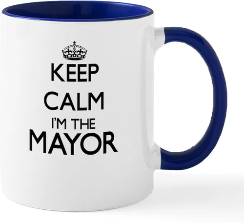 Vista 32 de CafePress I Love Mayor Mug Taza de café de cerámica de 11 oz (11.0 fl oz)