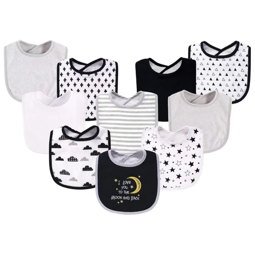 Vista 3 de Hudson Baby - Baberos unisex de algodón y poliéster, talla única