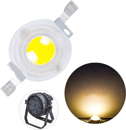 Vista 15 de Paquete de 20 cuentas LED azules de 1 W, bombilla de lámpara de chip LED para luces de escenario LED