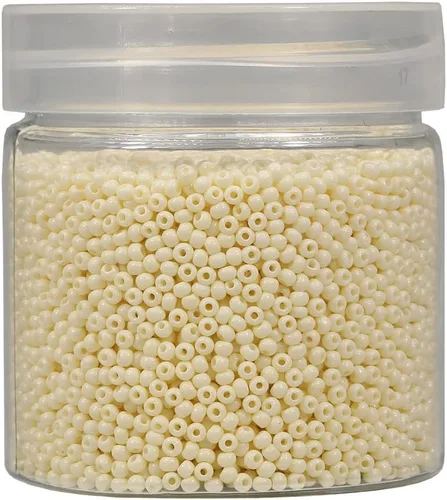 Vista 26 de Bala&Fillic Tamaño casi uniforme Cuentas de semillas redondas de color verde ejército de 2 mm Aproximadamente 10000 piezas/110 gramos en caja