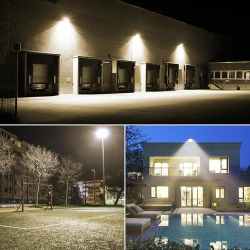 Vista 8 de Willpower Reflector LED con sensor de movimiento, luces de seguridad para exteriores de 10 W, 1000 lúmenes, lámpara exterior de 4000 K, luz blanca