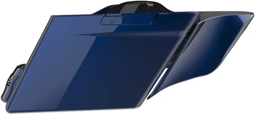 Vista 27 de Cubiertas laterales de alforjas estiradas para motocicleta, extensión extendida para Harley Touring 2014+ - Whisky ámbar Amber Whiskey