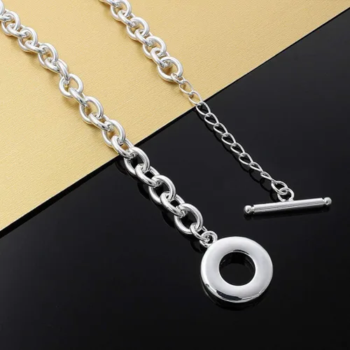 Vista 5 de 100 cadenas extensoras de plata para hacer joyas, cadena de extensión extraíble de acero inoxidable para hacer collares, pulseras, tobilleras