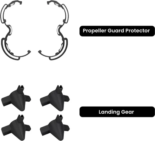 Vista 6 de Juego de protección anticolisión 2 en 1 para DJI AVATA 360, protector de hélice y tren de aterrizaje, accesorios para drones para DJI Avata 360