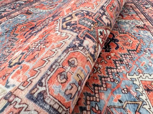 Vista 119 de GLN Rugs Traditional Collection - Alfombra de felpilla lavable a máquina, tradicional lavable, antideslizante, alfombra de felpilla de pelo corto