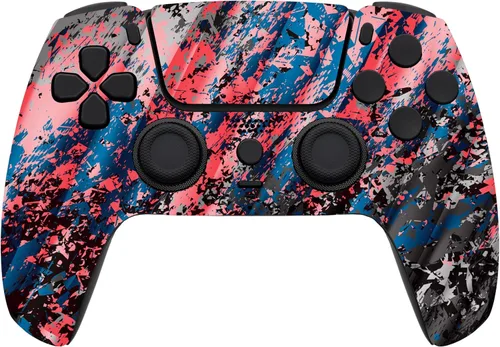 Vista 38 de Custom Wireless Controller Compatible with PS5 - Multiple Designs Available (Abstract Fusion)