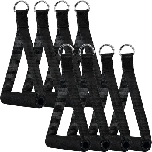 Vista 9 de Sumind 1 Pcs Gym Exercise Handles Replacement Cable Machine Attachments for Home Gym Equipment Pulley System Resistance Bands, Strength Trainer