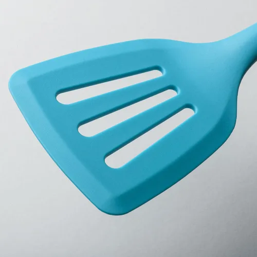 Vista 5 de Zeal Silicona antiadherente ranurado pescado rebanada/cocina Turner (11.8 in) -Aqua Agua