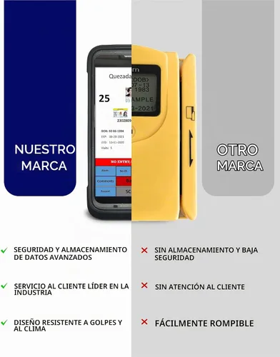 Vista 4 de Escáner de identificación - Quantum Edge V3 Lector de licencia de conducir y pasaportes - Verificación de edad y gestión de clientes - Incluye