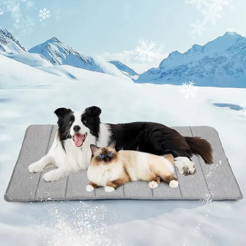 Vista 15 de Tapete refrescante para perros pequeños, almohadilla ortopédica de espuma viscoelástica de 24 x 18 pulgadas para verano, QMAX>0.5, almohadilla