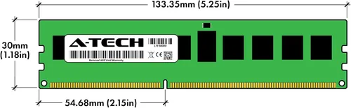 Vista 6 de A-Tech 4GB DDR3 1333MHz PC3-10600R ECC RDIMM 1Rx4 Rango único 1.5V Registrado DIMM 240-Pin Módulo de actualización de memoria RAM de servidor