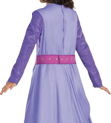 Vista 4 de Disfraz de Asha, disfraz oficial de lujo de Disney con vestido de longitud completa
