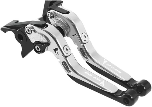 Vista 9 de F Palanca de freno para motocicleta CNC ajustable plegable extensible palanca de embrague de freno para Yamaha MT03 MT 03 Mt-03 2005-2014 Y