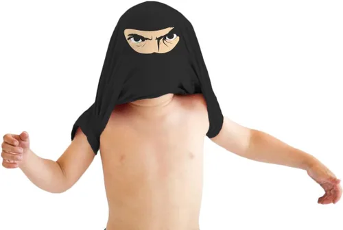Vista 2 de Camiseta con diseño de disfraz de ninja para niños pequeños