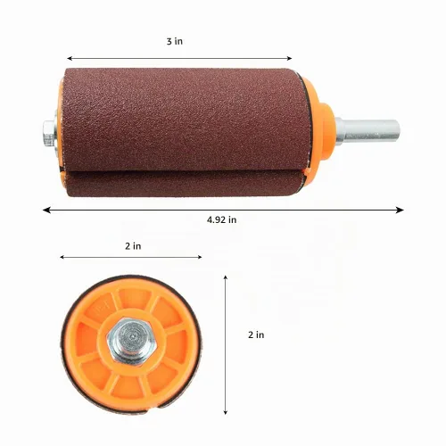 Vista 2 de O'Skool - Kit de tambor de lijado de 2" x 3" para taladradoras y taladros manuales