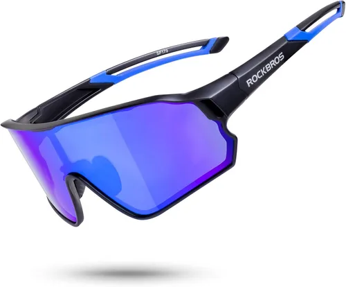 Vista 8 de ROCKBROS Gafas de sol polarizadas con gafas de sol deportivas fotocromáticas