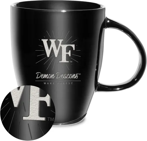 Vista 119 de Rico Industries - Taza de lustre cerámico con grabado láser de la NCAA de 18oz - Café-Té