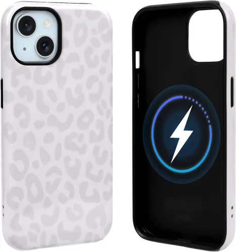 Vista 77 de NITITOP Funda magnética compatible con iPhone 11, compatible con MagSafe lindo diseño estético de leopardo ámbar tortuga para mujeres, hombres
