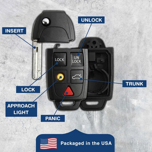 Vista 6 de Funda para llave con tapa remota sin llave para Volvo (LQNP2T-APU)