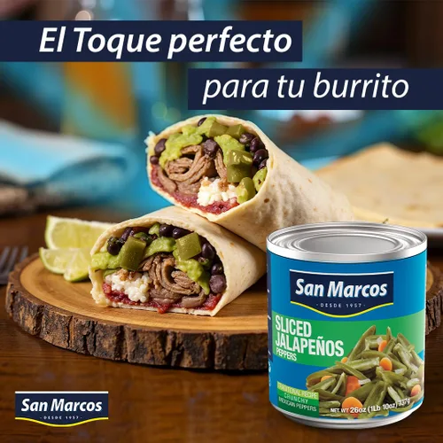 Vista 4 de 2 pimientos de jalapeño enteros San Marcos de 26 onzas y 2 chilpotle en salsa Adobo de San Marcos, 7.5 onzas