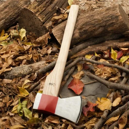 Vista 2 de Kings County Tools Swiss Army - Hacha de camping Mango de madera dura de 23 pulgadas Fácil de transportar y usar Perfecto para cortar árboles