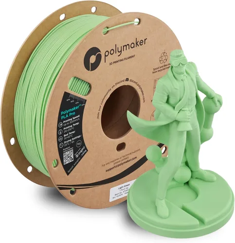 Vista 53 de Polymaker PLA Pro Filament 1.75mm 1KG Black, High-Impact Resistance Tough, High Speed Up to 300mm/s, Clean Surface, Low-Warp, Easy to Print on