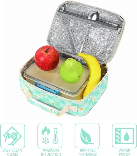 Vista 8 de Mochila escolar para niños con fiambrera para niñas, bolsa de libros, mochila escolar preescolar, jardín de infantes, mochila para niños pequeños