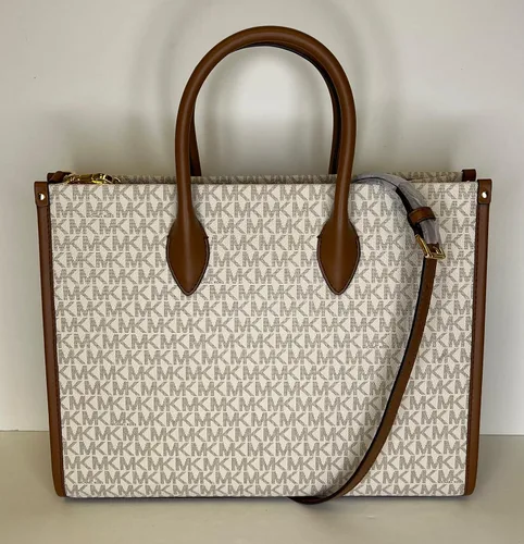 Vista 8 de Michael Kors Mirella MD EW - Bolsa de mano con logotipo grande continental y gancho para bolso