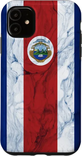 Vista 8 de Bandera de Costa Rica y fondo elegante - Funda del orgullo costarricense para iPhone 17