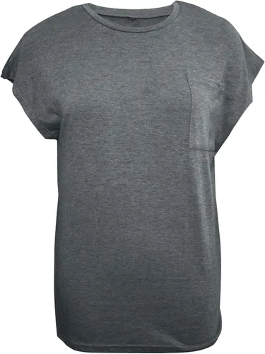 Vista 5 de WMZCYXY Camiseta de verano para mujer, sin mangas, cuello redondo, casual, holgada, con bolsillo