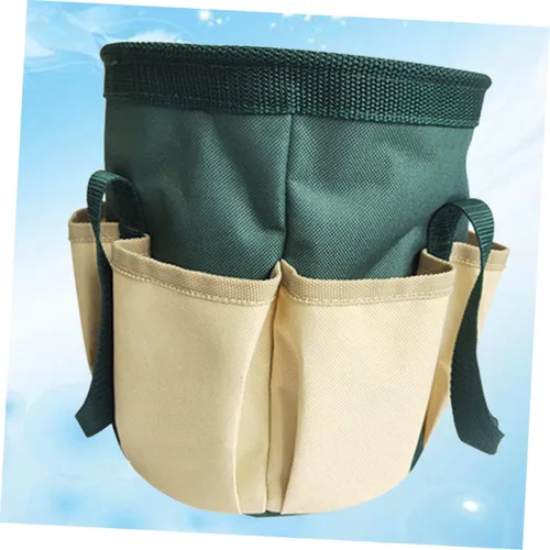 Vista 8 de Organizador de accesorios de plantación manual, bolsa de tela Oxford, bolsa de cubo de herramientas de jardinería, multibolsillos, almacenamiento