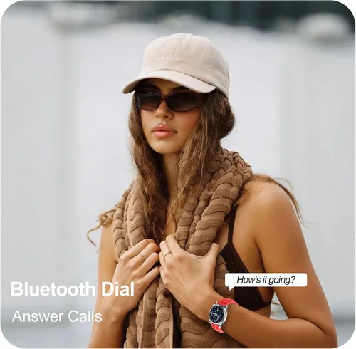 Vista 4 de Reloj inteligente FILA, rastreador de fitness AMOLED de 1.43’’ para hombres y mujeres con más de 130 modos deportivos, rastreador de actividad