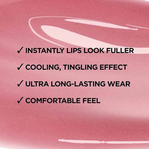 Vista 7 de L'Oréal Paris Infallible Pro Gloss Plump - Brillo labial con ácido hialurónico, brillo voluminizador de larga duración, los labios se ven Blossom