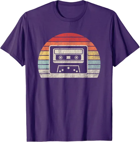 Vista 41 de Retro Cassette Tape 80s 90s Nostalgia T-Shirt Negro