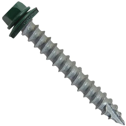 Vista 166 de TORNILLOS PARA TECHOS DE METAL #14: (250) Tornillos x 1" ABC GRIS Tornillo para techo de chapa metálica con cabeza hexagonal y arandela.