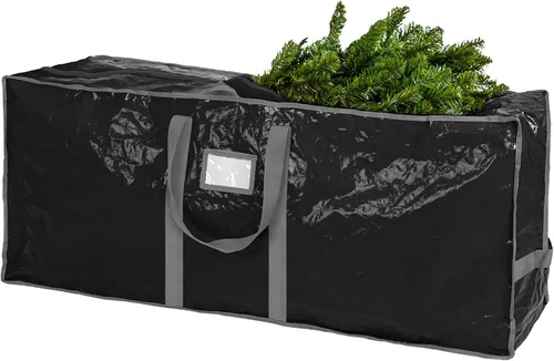 Vista 2 de Bolsa de almacenamiento para árbol de Navidad - Almacena un árbol de Navidad artificial de 7.5 pies, material impermeable duradero, bolsa