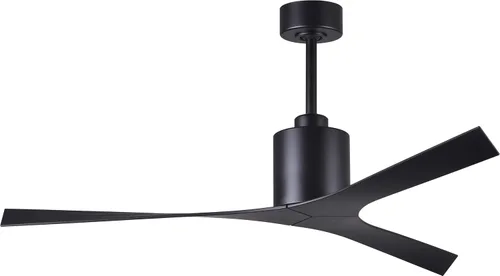 Vista 10 de Matthews MK-BN-BK Molly - Ventilador de techo moderno de 56 pulgadas para exteriores e interiores, con control remoto y control de pared, 3 aspas