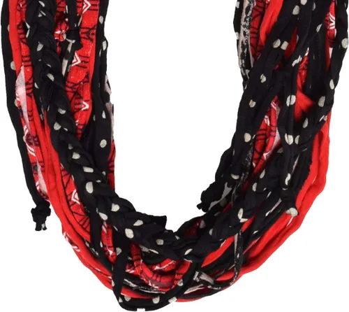 Vista 3 de Dona Bela - Bufanda ligera para mujer, estilo reciclado, estilo Roxie de moda única