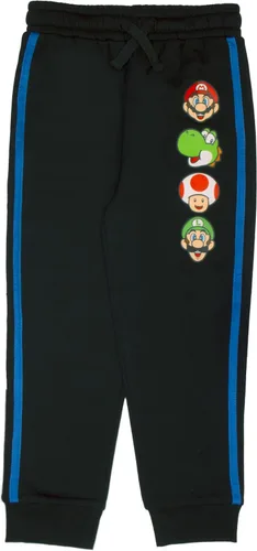 Vista 4 de Nintendo Super Mario - Juego de 2 piezas de camiseta de manga larga para niños y pantalones deportivos, paquete de 2 unidades para niños y niños