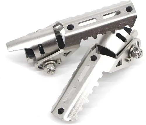 Vista 3 de Para BMW R1250GS Adventure LC R 1250 R1250 GS motocicleta pedal delantero plegable reposapiés clip 0.866-0.984 in adv 2019 2020 (plateado)