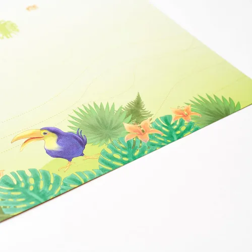 Vista 7 de Libro de recuerdos de bebé páginas adicionales para fotos – 10 hojas de papel adicionales para elefantes de hojas sueltas, álbum de fotos de bebé