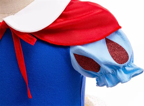 Vista 5 de Disfraz de princesa para niñas pequeñas, disfraz de tutú de Halloween, mameluco de Navidad Nn11