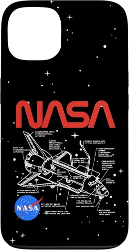 Vista 7 de NASA Carcasa con logotipo de Space Shuttle Schematic para iPhone 17