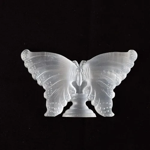 Vista 7 de Wahom Piedra de selenita de cristal natural, mariposa, animal mineral, espécimen de cristal, artesanías, artículos de la suerte, colección Feng
