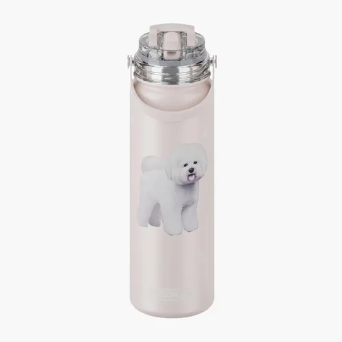 Vista 8 de SERENGETI Botella de Agua de 24 Oz de Acero Inoxidable con Tapa a Prueba de Derrames - Termo de agua de doble pared con aislamiento al vacío PERRO