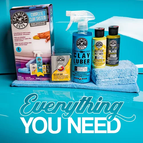 Vista 3 de Chemical Guys, Kit combinado de barra de arcilla y lubricante para pintura