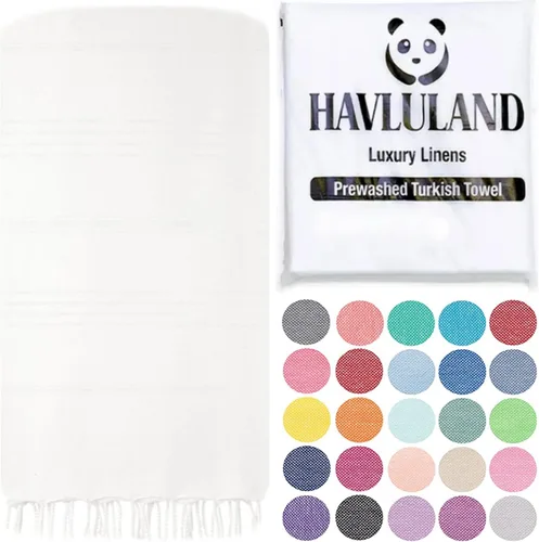 Vista 37 de Havluland - Juego de toallas de baño (100 % algodón turco)